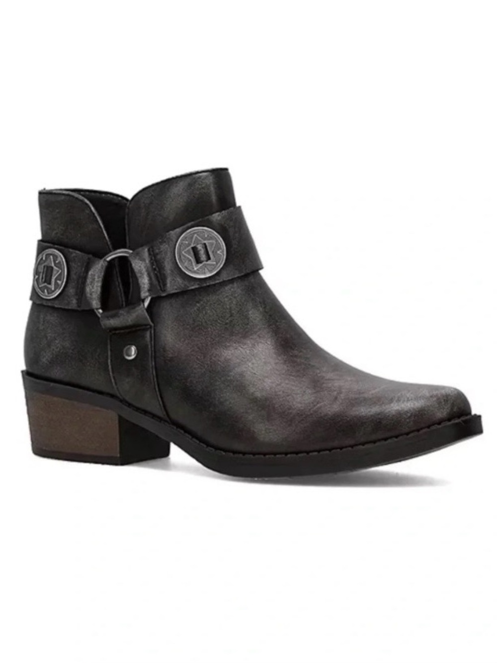 Frye and Co. Size 11 Women’s Helia Stacked Heel Booties Western Detail New
